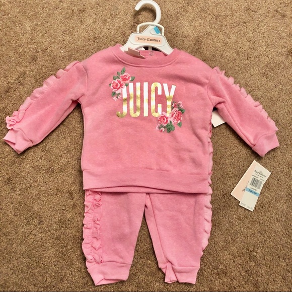 Juicy Couture Matching Sets New Juixy Couture Baby Sweatsuit Outfit
